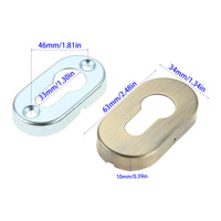 Rosace Cache Entrée de Clé Ronde 53 mm ou Ovale, Cylindre Européen, vue 17