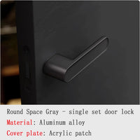 Poignée de Porte Magnétique Silencieuse en Aluminium, Ronde ou Carrée, vue 14