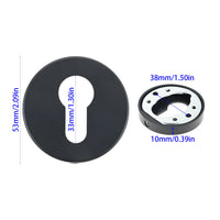 Rosace Cache Entrée de Clé Ronde 53 mm ou Ovale, Cylindre Européen, vue 10