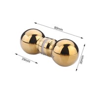 Poignée de Porte de Douche Boule en Aluminium, Simple ou Double Face, 30 ou 50 mm, vue 13