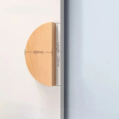 Bouton de Meuble en Bois de Chêne Classique pour Tiroirs