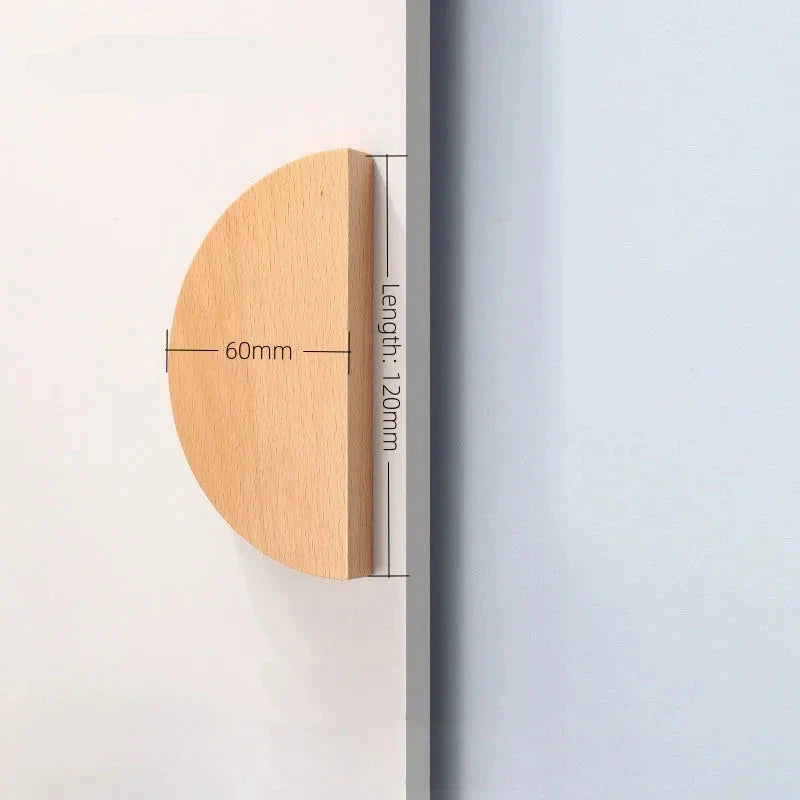 Bouton de Meuble en Bois de Chêne Classique pour Tiroirs