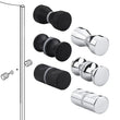 Poignée de Tirage Double Face pour Verre, Aluminium ou Inox 304, 62 mm
