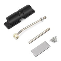 Ferme-Porte à Ressort Réglable en Aluminium, Corps Rond 130 mm ou Carré 100 mm, vue 5