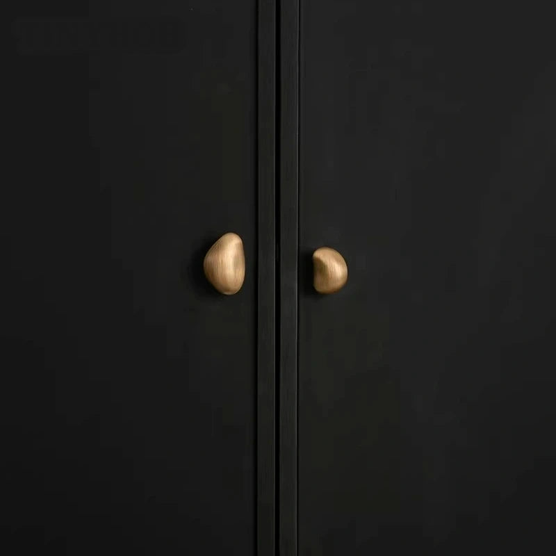 Bouton de Meuble Galet en Laiton Massif, Finition Bronze Rétro, 3 Formes, vue 6