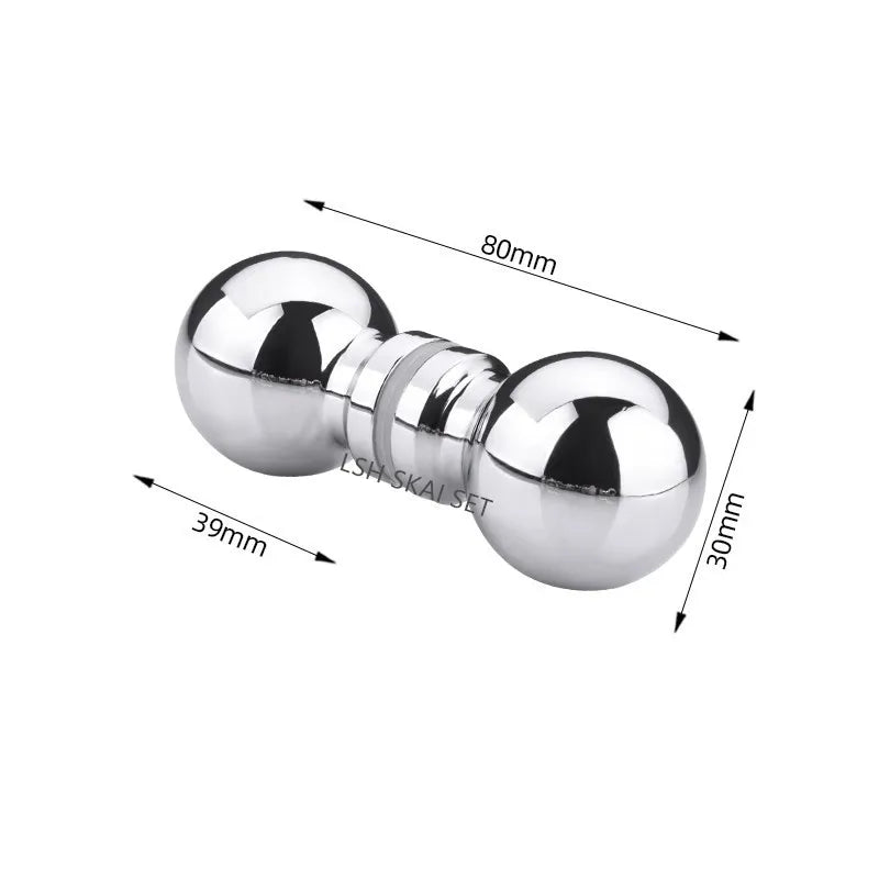 Poignée de Porte de Douche Boule en Aluminium, Simple ou Double Face, 30 ou 50 mm, vue 19