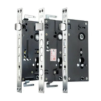 Serrure Encastrable en Fonte pour Porte de Sécurité, Entraxe 65 mm, Têtière 240 mm