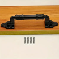 Poignées de Tirage Noires Ouvragées, Lot de 2, Entraxe 96 mm, vue 4