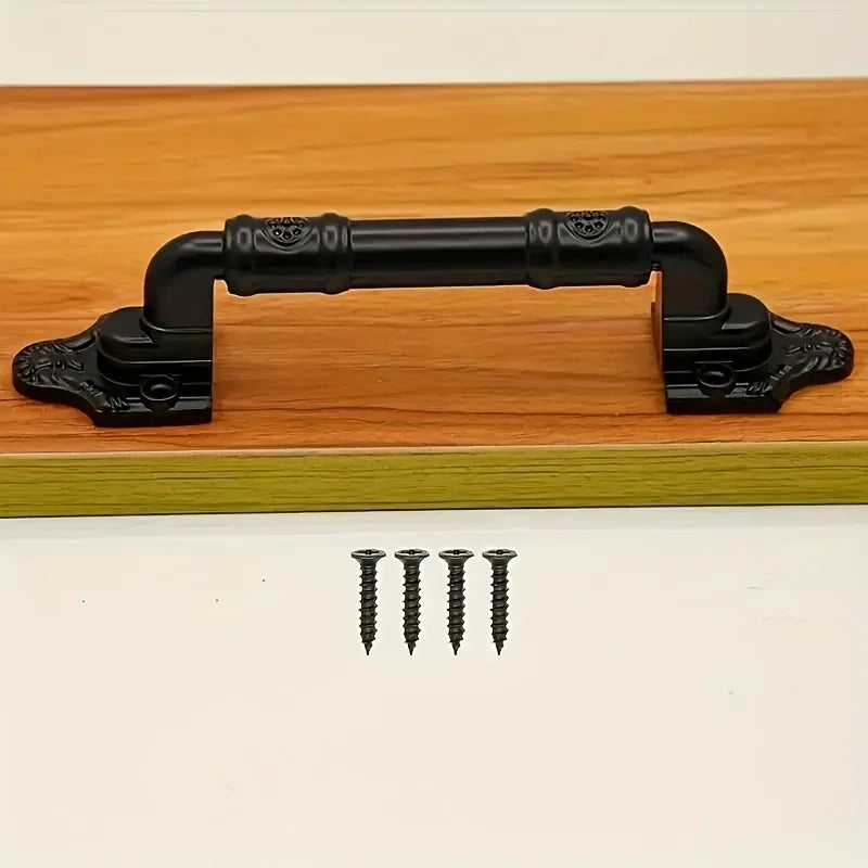 Poignées de Tirage Noires Ouvragées, Lot de 2, Entraxe 96 mm, vue 4