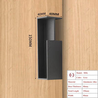 Poignée Cuvette Rectangulaire pour Porte Coulissante, Aluminium, 3 Longueurs, vue 13