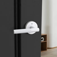 Poignée de Porte Intérieure sur Rosace Ronde, Condamnation ou Passage, 4 Finitions, vue 5
