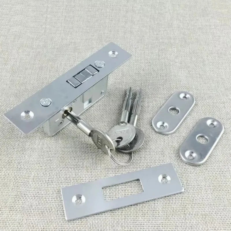 Serrure à Crochet Encastrable pour Porte Coulissante, Façade 108 x 23 mm, vue 2