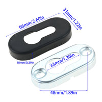 Rosace Cache Entrée de Clé Ronde 53 mm ou Ovale, Cylindre Européen, vue 7