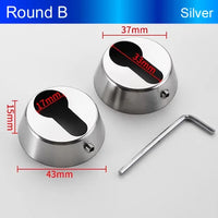 Rosace de Porte en Inox pour Cylindre, Ronde ou Ovale, 11 Modèles, vue 11