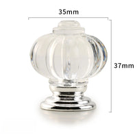 Bouton de Meuble en Cristal Côtelé Forme Citrouille, 28 ou 35 mm, vue 9
