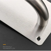 Poignée de Tirage Inox sur Plaque Ovale ou Rectangulaire, 200 à 300 mm, vue 5