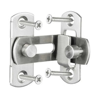 Verrou à Angle Droit en Inox Brossé pour Porte, Targette Coudée à 90°, vue 5