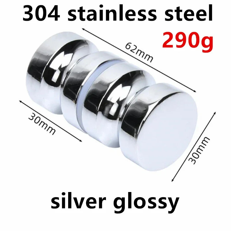 Poignée de Tirage Double Face pour Verre, Aluminium ou Inox 304, 62 mm, vue 20