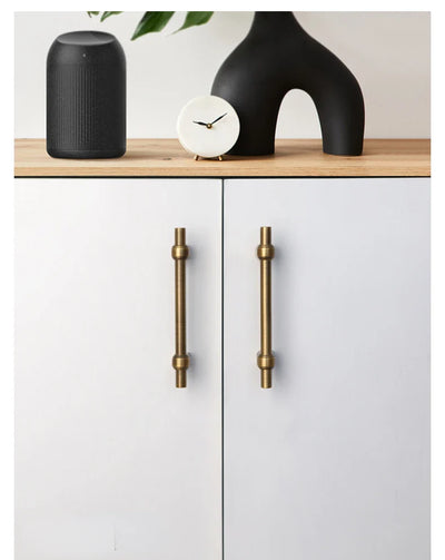 Poignée de Meuble en Laiton Vintage, Design Sobre