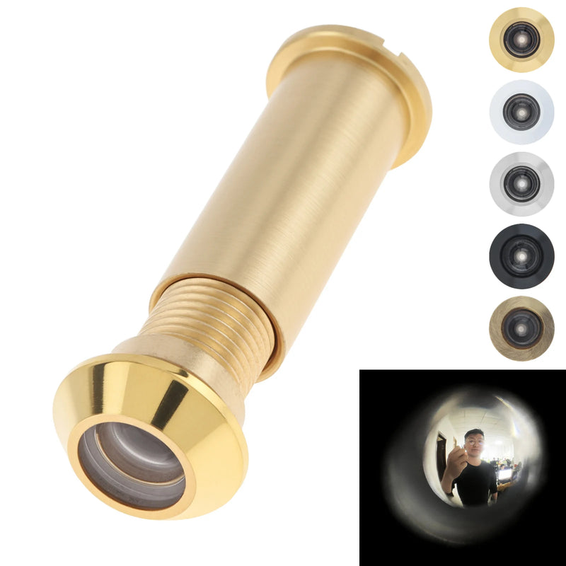 Judas de Porte en Laiton 160°, Perçage 12 mm, Porte 35 à 62 mm, 5 Finitions, vue 2