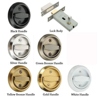 Poignée Cuvette Ronde Encastrée en Inox pour Porte Coulissante, 7 Couleurs, vue 5