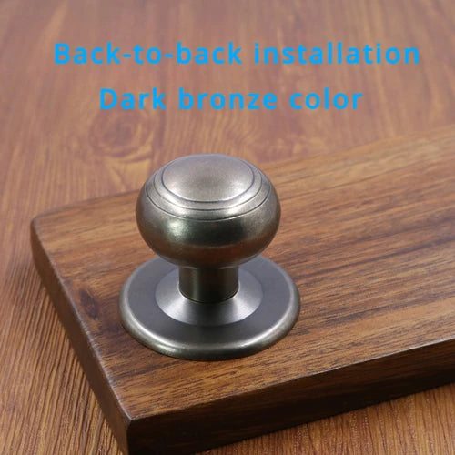 Bouton de Porte Boule en Laiton, Rosace 60 mm, Tête 45 mm, vue 7