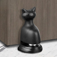 Butée de Porte Magnétique Chat Noir, Pose au Sol Sans Perçage, Adhésif Inclus, vue 5