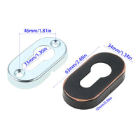 Rosace Cache Entrée de Clé Ronde 53 mm ou Ovale, Cylindre Européen, vue 19