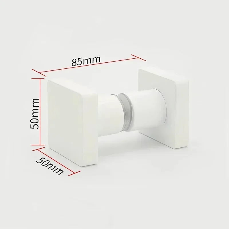 Poignée de Porte de Douche Carrée en Aluminium, Simple ou Double, 5 Couleurs, vue 9