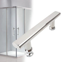 Poignée de Porte de Douche Inox, Barre 225 mm, Entraxe 145 mm