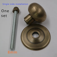 Bouton de Porte Boule en Laiton, Rosace 60 mm, Tête 45 mm, vue 4