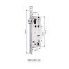 Serrure encastrable axe 50 mm – entraxe 85 mm pour porte en bois ou aluminium