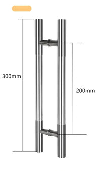 Poignée de Tirage en H en Inox pour Porte Vitrée, 280, 300 ou 500 mm, vue 8