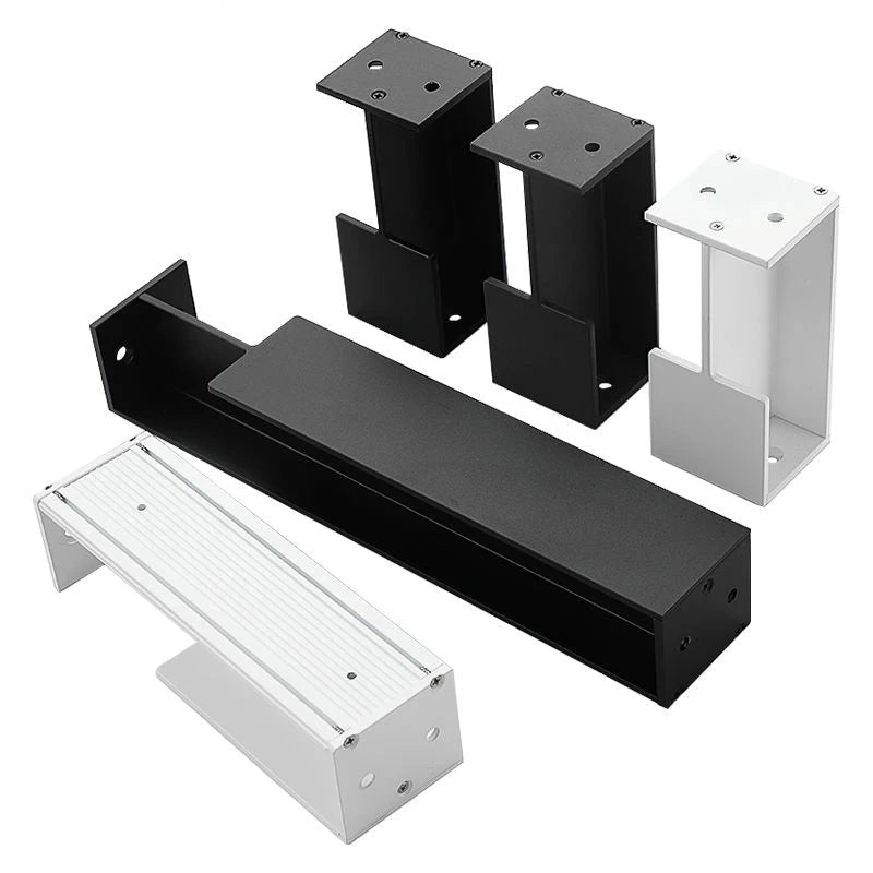 Poignée Cuvette Encastrée pour Porte Coulissante, Aluminium Noir, Blanc, Gris ou Doré, vue 27
