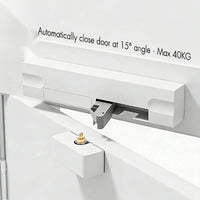 Ferme-Porte Automatique Discret Réglable, Porte 40 kg Maximum, Blanc ou Marron, vue 3