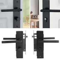 Poignée de Porte de Chambre à Clé sur Plaque Noire, 3 Clés, vue 3