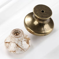Bouton de Meuble Antique en Céramique Marbrée, 32 ou 37 mm, vue 6