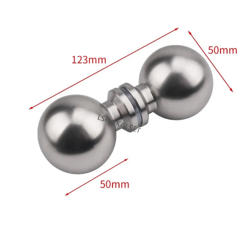 Poignée de Porte de Douche Boule en Aluminium, Simple ou Double Face, 30 ou 50 mm, vue 11
