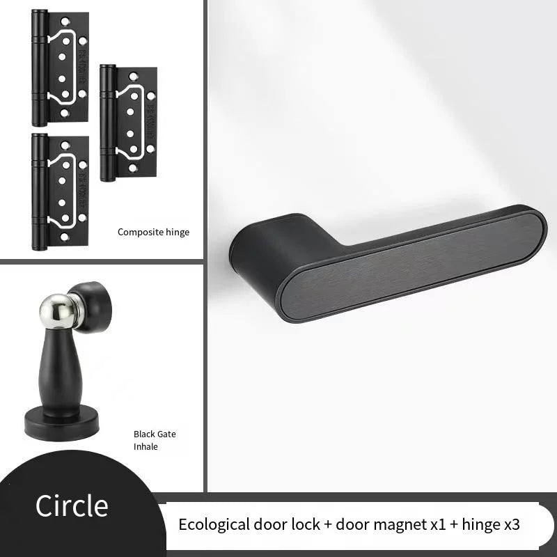 Poignée de Porte Magnétique à Clé, Béquille Carrée ou Ronde, 3 Coloris, vue 15