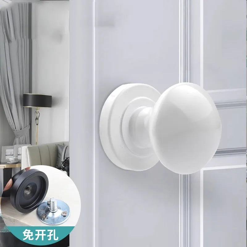 Bouton de Porte Ovale en Zamak pour Porte en Verre ou en Bois, 4 Couleurs, vue 10