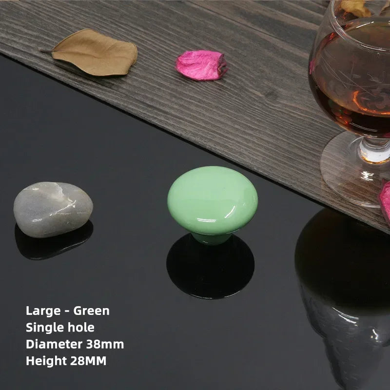 Bouton de Meuble Rond en Céramique Colorée, Diamètre 32 ou 38 mm, vue 10