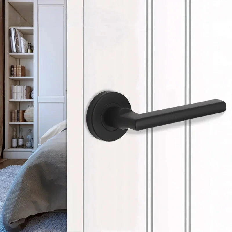 Poignée de Porte Intérieure Inox sur Rosace, Un Côté, sans Serrure, vue 8