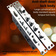 Serrure Encastrable 4 Pênes pour Porte de Sécurité, Axe 60 mm, 240 mm