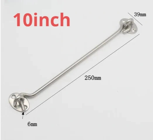 Bloque-Porte à Crochet en Inox, Noir ou Argent, 75 à 300 mm, vue 12