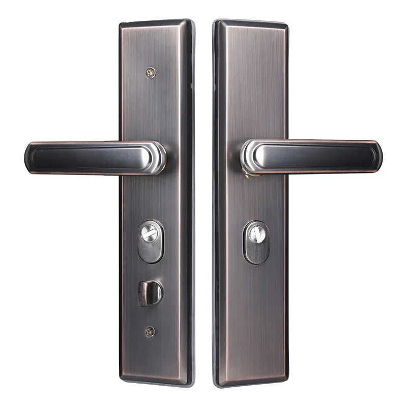 Poignée de Porte d'Entrée sur Plaque en Inox 304, Plaque de 270 à 330 mm, vue 5