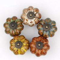 Bouton de Meuble en Céramique Forme Citrouille, Effet Léopard, 40 mm, vue 11