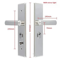 Poignée de Porte d'Entrée sur Plaque en Inox 304, Plaque de 270 à 330 mm, vue 8