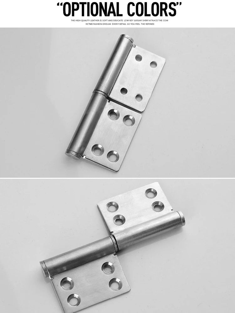 Paumelle Démontable en Inox pour Porte, Charnière à Lever, 3 Tailles, vue 5