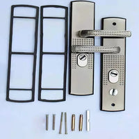 Poignée de Porte sur Plaque Aluminium Brossé, 280 x 60 mm, vue 2