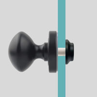 Bouton de Porte Ovale en Zamak pour Porte en Verre ou en Bois, 4 Couleurs, vue 9